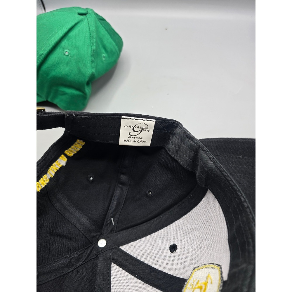 John Deere Baseball Cap Bundle Green and Black Embroidered Logo Hats 2 Pack - Picture 13 of 14